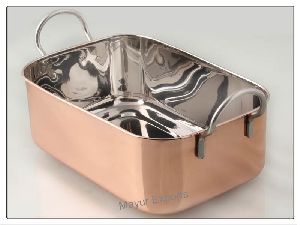 Copper Plated Rectangular Serving Dish
