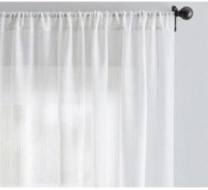 100% cotton gauze rod top curtain, 54 inches x 108 inches