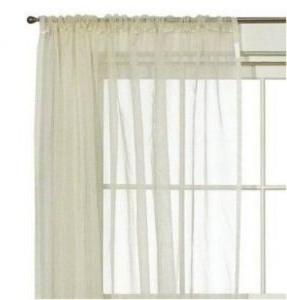 100 % Silk Organza Window Panel 52 inch x 84 inch