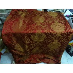 Damask silk taffeta jacquard 60 inch wide -Fiery orange