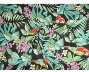 POLY CREPE SUMMER COOL FABRIC JUNGLE PRINT 44 inch