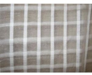 White cotton organdy fabric leno dobby plaids design 44