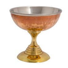 Steel Copper Ice Cream Bowl