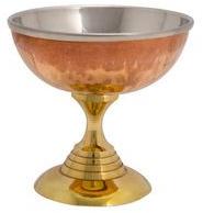 Steel Ice Cream Cup with Copper Stand