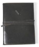 Leather cover refillable journal notebook