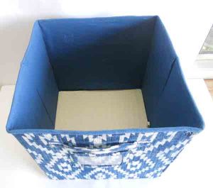 Stitched storage folding box