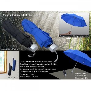3 fold umbrella with zipper EVA case