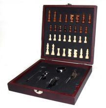 Wine Chess set in wood