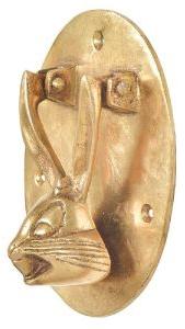 Brass Bunny Face Door Knocker