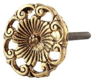 Brass Round Drawer Knobs