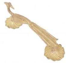 Handmade Golden Brass Peacock Door Handles