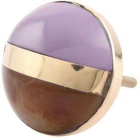 Purple Brown Brass Resin Knobs