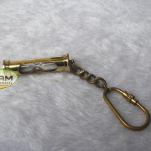 Nautical brass key ring