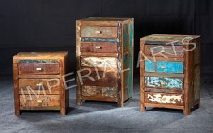 RECYCLE WOOD DRAWER CHEST