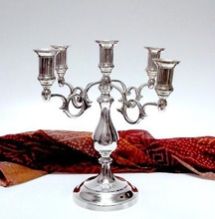 Candelabra in Brass and Aluminium