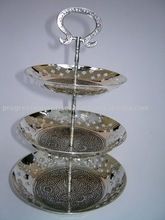 silver plated cake stand