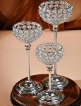 CRYSTAL SINGLE CUP CANDELABRA