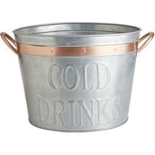 GALVANIZED METAL PARTY TUB