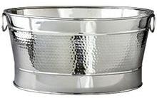 STAINLESS STEEL OVAL PARTY TUB