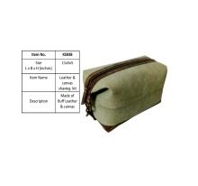 Male Travel Canvas Cosmetic Pouch