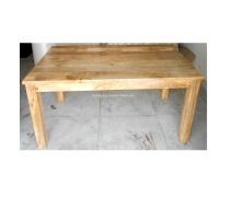 Mango Wood Dinning Table - Rustic Finish with Solid Legs