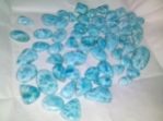 250 grams Larimar cabochon stones