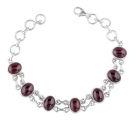 925 sterling silver garnet bracelet