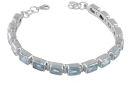 Sterling Silver Blue Topaz Bracelet