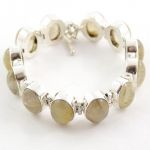 Stunning Rutilated quartz silver bracelet