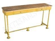 metal two Drawer Console Table