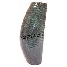 Aluminium Metal Black Colored Flower Vase