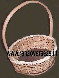 Bamboo Hanging Round Basket