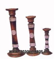 Diwali Decorative Wooden Candle Stand -