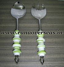 Stainless Steel Cutlery Sets, Dessert Spoons With Colorfull handles