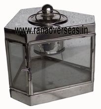 Stainless Steel Glass Small Trangle Shape Lanterns