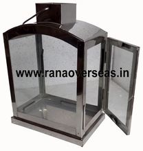 Stainless Steel Glass Table Top Candle Lanterns