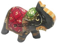 Wooden Elephant Statues