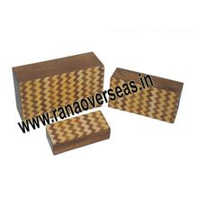 Wooden Inlayed Keepsake Boxes