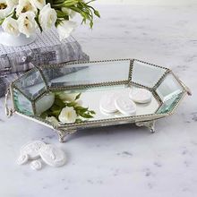 Beveled glass tray