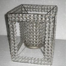 Decorative crystal tea light holder