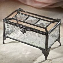 designer glass jewellery box