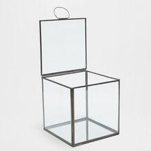 Glass box storage container