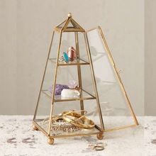 glass pyramid jewelry box
