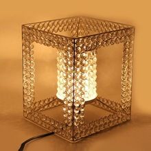 Iron crystal table lamp
