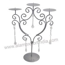 Iron wire candle holder candelabra