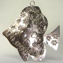 metal christmas hanging fish ornament