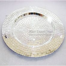 Mirror Mosaic Charger Plate