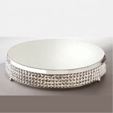 silver crystal cake stand