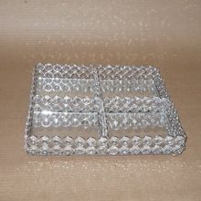 square crystal tray