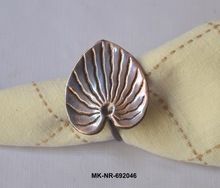 Brass Leaf Napkin Rings